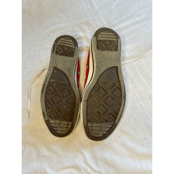 Converse All Star Red/White Low Top Sneakers, Women's 8. Men's Size 6, Skater - Picture 6 of 8